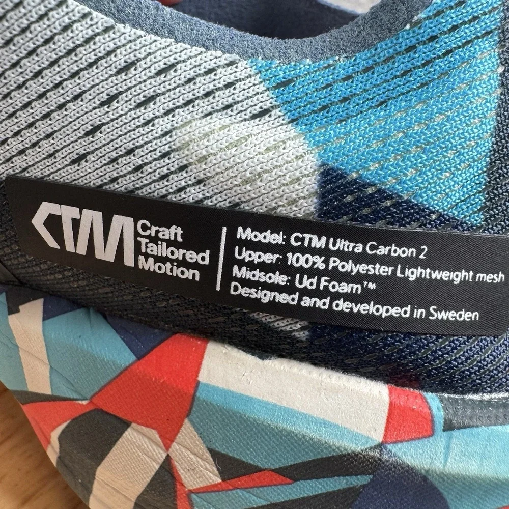 Craft CTM Ultra Carbon 2 Shoes Womens 7.5 Dazzle Camo Solo UD Foam Running Shoes